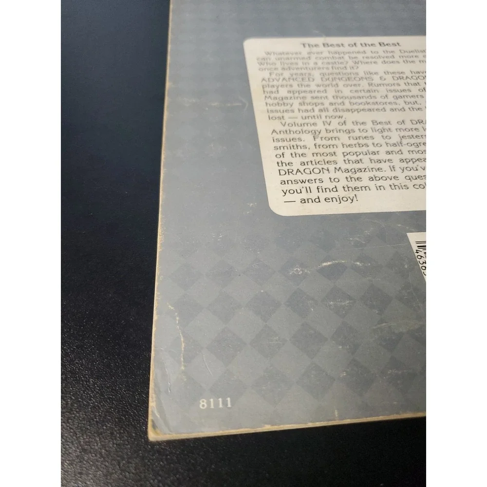 Best of Dragon Vol. IV 4 magazine D&D TSR Basic Dungeons Dragons  1985